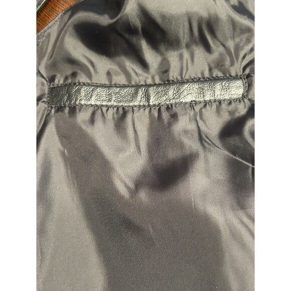 Michael Michelle Black leather Biker Vest With Eagle Embroidered Size M men - Picture 8 of 8